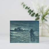 Carte Postale Jésus marchant sur la mer | Bible (Debout devant)