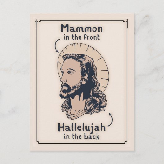 Carte Postale Jésus Mullet (Devant)