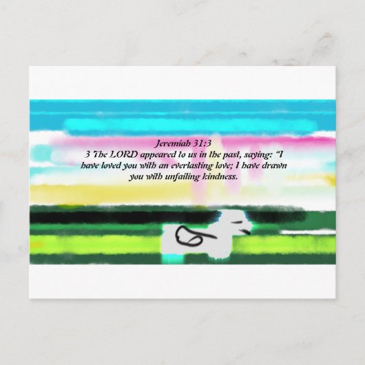 Carte Postale Jésus nous aime (Devant)