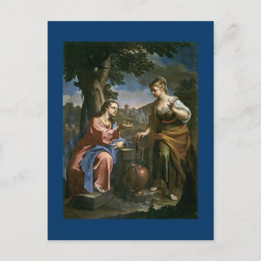 Carte Postale Jésus Offre De L'Eau Vie (Devant)