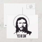 Carte Postale Jésus oui il peut (Devant / Derrière)