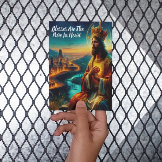 Carte Postale Jésus paré d'une couronne majestueuse