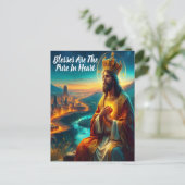 Carte Postale Jésus paré d'une couronne majestueuse (Debout devant)