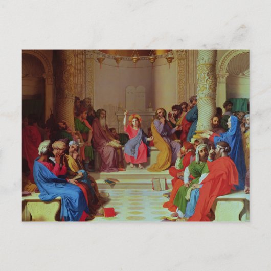 Carte Postale Jésus parmi les médecins, 1862 (Devant)