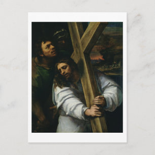 Carte Postale Jésus portant la croix, c.1535 (huile sur panneau)
