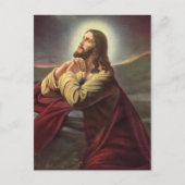 Carte Postale Jésus priant (Devant)