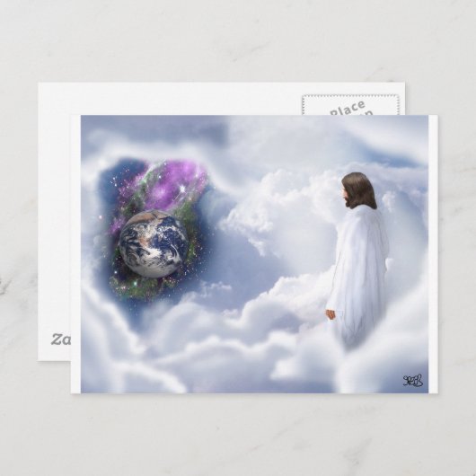 Carte Postale Jésus regarde (Devant / Derrière)