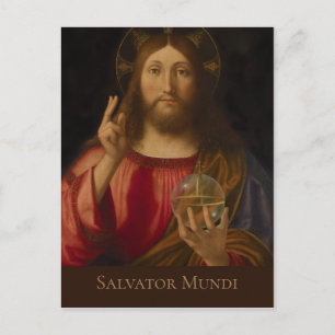 Carte Postale Jesus Salvator mundi Andrea Previtali CC0985