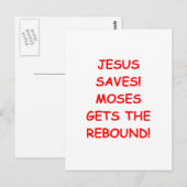 Carte Postale jésus sauve (Devant / Derrière)