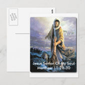 Carte Postale Jésus Sauveur De Mon Âme (Devant / Derrière)