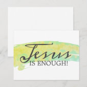 CARTE POSTALE JÉSUS SUFFIT ! (Devant / Derrière)