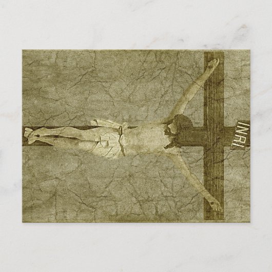 Carte Postale Jésus sur la croix (Devant)