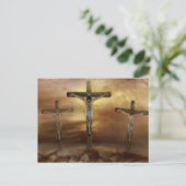 CARTE POSTALE JÉSUS SUR LA CROIX (Debout devant)