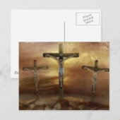 CARTE POSTALE JÉSUS SUR LA CROIX (Devant / Derrière)