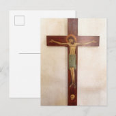 Carte Postale Jésus sur la Croix Art (Devant / Derrière)