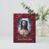 Carte Postale Jésus t'aime (Debout devant)