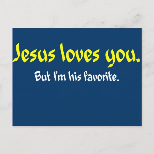 Carte Postale Jésus t'aime (Devant)