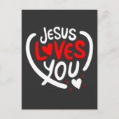 Carte Postale Jésus t'aime (Devant)