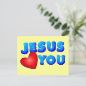 Carte Postale Jésus t'aime (Debout devant)