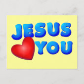 Carte Postale Jésus t'aime (Devant)