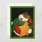 Carte Postale Jésus T'Aime Beaucoup De Neige ! Thème chrétien Sn (Devant / Derrière)