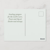 Carte Postale Jésus vit les fleurs du printemps Bible et Pâques (Dos)