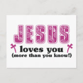 Carte Postale Jésus Vous Aime Plus Que Vous Ne Le Savez (Devant)