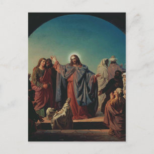 Carte Postale Jesus Wakes Lazarus par Robert Wilhelm Ekman