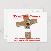 Carte Postale Jésus zombie (Devant / Derrière)