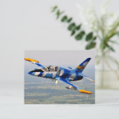 CARTE POSTALE JET BLEU (Debout devant)