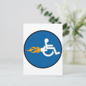 Carte Postale Jet fauteuil roulant (Debout devant)