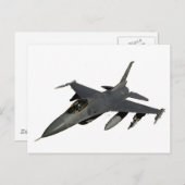 CARTE POSTALE JET FIGHTER (Devant / Derrière)