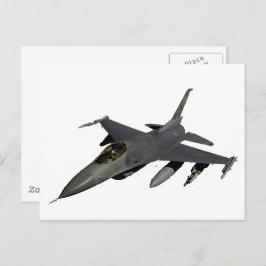 CARTE POSTALE JET FIGHTER (Devant / Derrière)