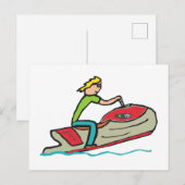 Carte Postale Jet Ski (Devant / Derrière)