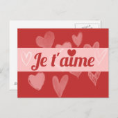 Carte Postale jetaime (Devant / Derrière)