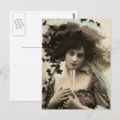 Carte Postale J'étais dans le jardin (Devant / Derrière)