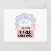 Carte Postale J'Étais Normal Il Y A Trois Chats (Devant)