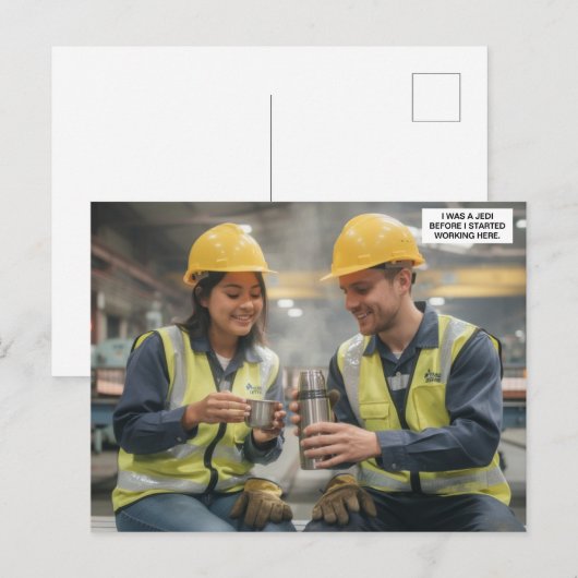 Carte postale J'étais un Jedi™ (Devant / Derrière)