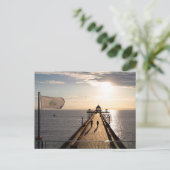 Carte Postale Jetée au coucher du soleil - Clevedon, Somerset, R (Debout devant)