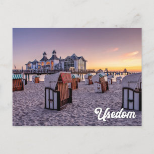 Carte Postale Jetée d'Ahlbeck, Usedom, Allemagne
