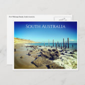 Carte Postale jetée de la plage (Devant / Derrière)