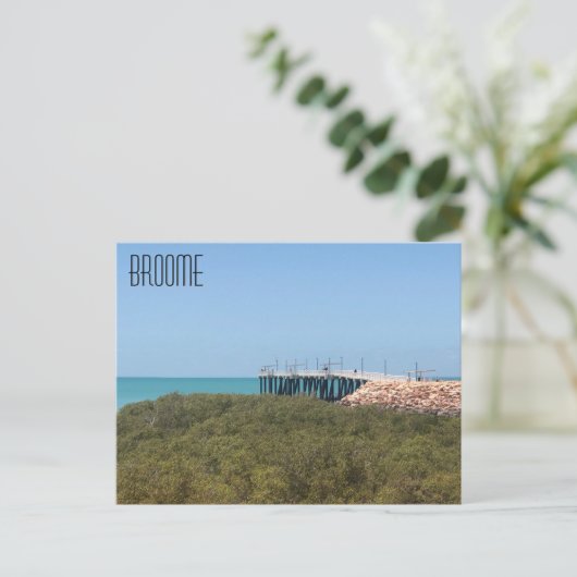 Carte Postale jetée de la plage de broome town (Debout devant)