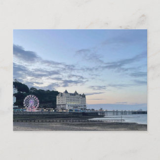 Carte Postale Jetée de Llandudno au crépuscule