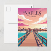 Carte Postale Jetée de Naples USA (Devant / Derrière)