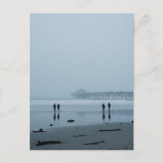 Carte Postale Jetée de Pismo Beach dans le brouillard (Devant)