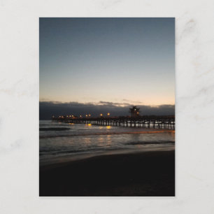 Carte Postale jetée de san clemente la nuit océan californie
