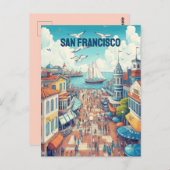 Carte Postale Jetée de San Francisco (Devant / Derrière)