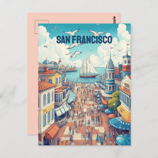 Carte Postale Jetée de San Francisco (Devant / Derrière)