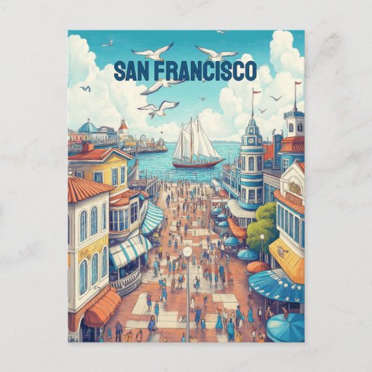 Carte Postale Jetée de San Francisco (Devant)