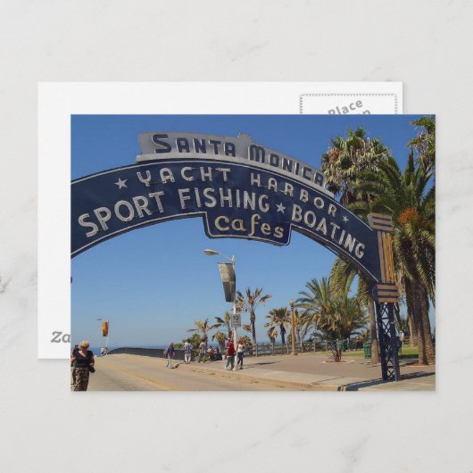 Carte Postale Jetée de Santa Monica (Devant / Derrière)